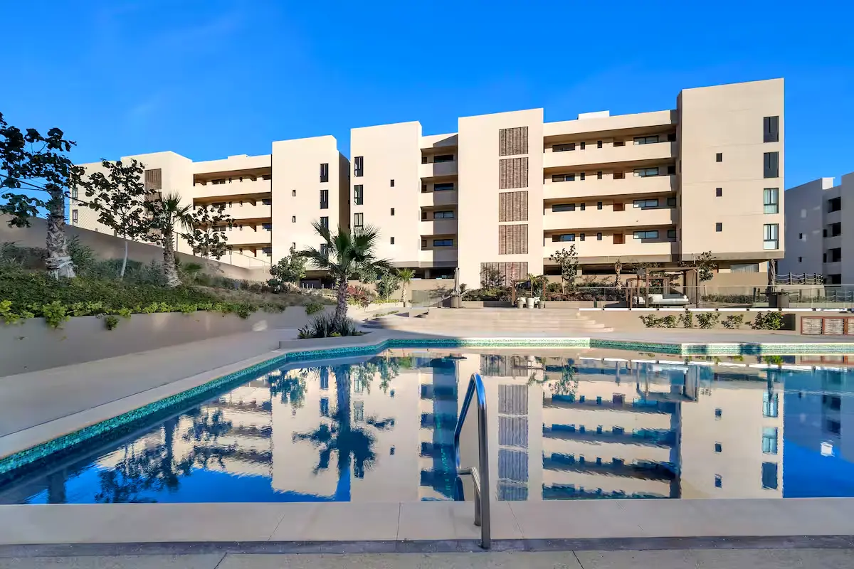 2 br accommodations with access to pools, tennis courts, pickleball, and a clubhouse.